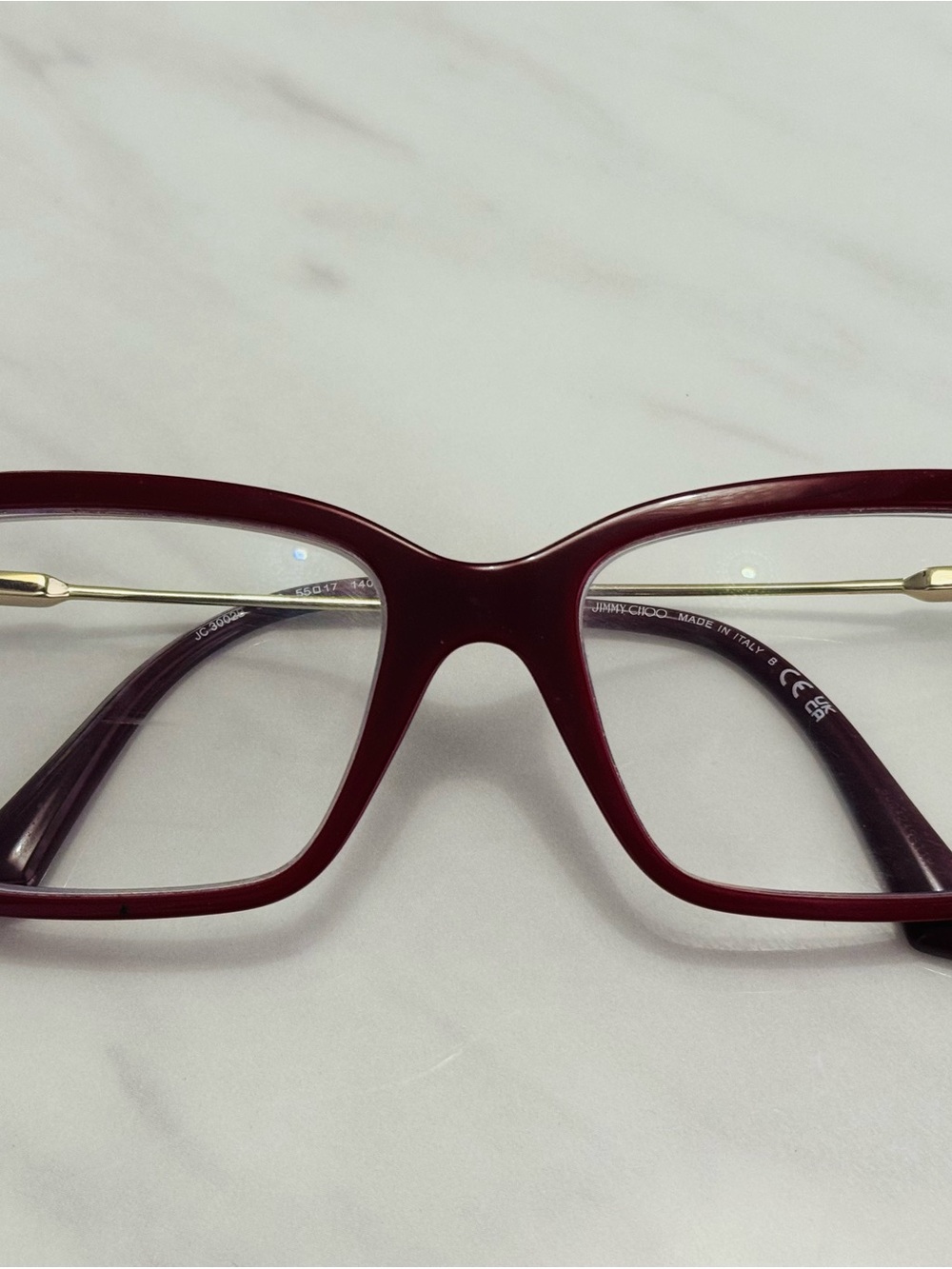 Jimmy Choo JC3002B #5018 Red 55/17/140 Eyeglass frame/ pre-owned